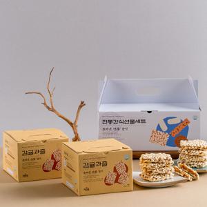 할매니얼 감귤과즐 + 감귤과즐 400g 9입+9입 내외 명절 한과 선물세트 K디져트