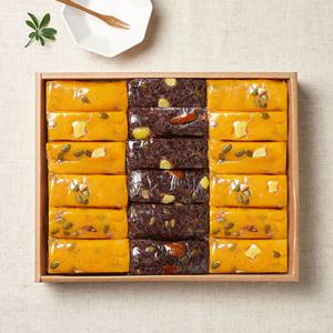 [작심밀도]대통령표창 대월떡집 떡선물세트 9호/ 총36개, 2.88kg/ 호박영양찰떡,흑미영양찰떡