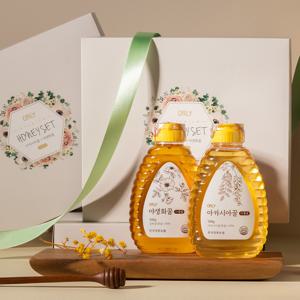 1+등급 프리미엄 꿀 선물세트(아카시아 500g+야생화 500g)(+쇼핑백)