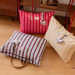 컬러블럭 스트라이프 방수 어린이집 낮잠이불 가방 (듀얼 낮잠이불용)
