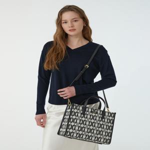 액세서리 여성 [[24FW]] WCBA4F332BK [스테디셀러] 블랙 DD로고 가죽 토트백