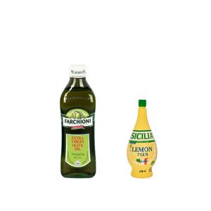 엑스트라버진 올리브유 500ml 1병+시칠리아 레몬주스 200ml 1개 (안전포장)