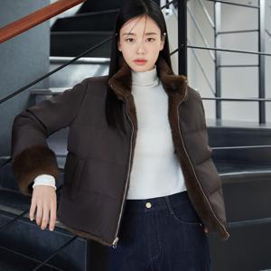 [최초가119,000]셀렙샵 에디션 25FW FAUX밍크 리버시블 구스다운