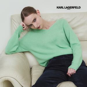 25FW 캐시미어 100 홀가먼트 브이넥 니트