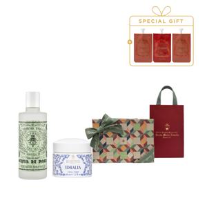 [설포장]아쿠아 디 로즈 250ml + 이드랄리아 크림 50ml[+바디듀오 8ml×2]