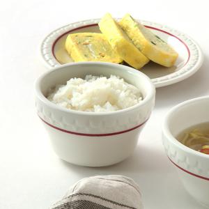 쉐난고 카디날 빈티지 레드 라인 밥 그릇 공기 10.5cm