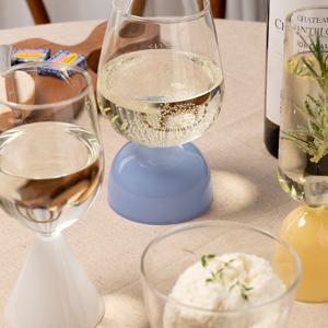 [이첸도르프] 투투 매트 레드 화이트 샴페인 와인 잔 내열 유리컵 집들이 신혼부부 선물