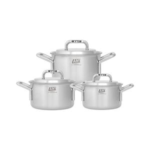 316Ti스텐 통5중 샤프 데일리 양수냄비 3종세트(16,20,24)