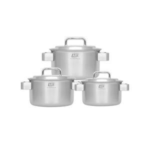 316Ti스텐 통5중 프로 데일리 양수냄비 3종세트(16,20,24)