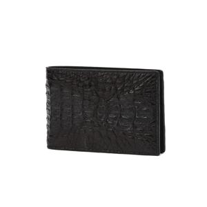 [선물포장/쇼핑백동봉] 블랙 단색 악어가죽 반지갑 DBWA5E713