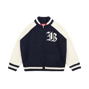 [주니어]IB 고딕 레터 숄 카라 집업 가디건_IB54CD534