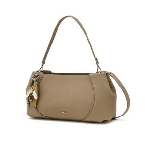 [닥스ACC][RIA] 베이지 소가죽 플라워 참장식 숄더백 M DCBA6E572