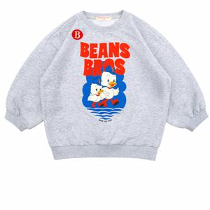 [키즈]빈즈 브로스 컬러 패치 맨투맨 티셔츠_BP61MR320