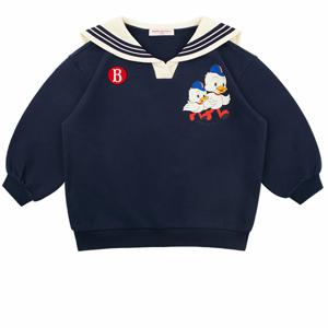 [키즈]빈즈 브로스 세일러 카라 맨투맨 티셔츠_BP61MC328