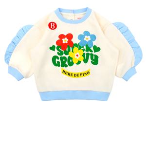 베이비 그루비 플라워 프릴 맨투맨 티셔츠_BP61MR232