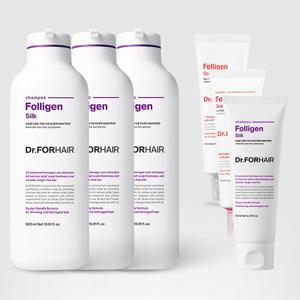 폴리젠 실크 샴푸 500mlx3 + 두피케어 3종