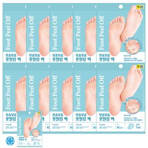 팩미인 묵은 발각질 제거 보송보송 소프트 풋필링 팩 10+1 (총11개)