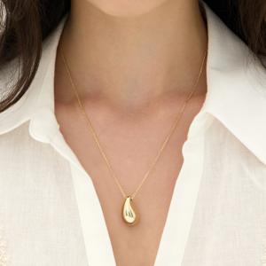 샴페인 풀문 (Y) 빅 보울 롱 목걸이 HL2N56225YB800