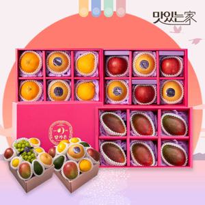 [달가온][고급오간자 보자기무료포장] 프리미엄 과일 혼합 과일선물세트 감사장카드 추가 동봉