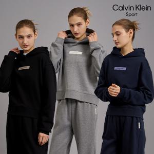 B (신상) 에센셜 세미크롭 후드티셔츠 여성 3컬러 택 1