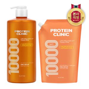 엘라스틴 프로틴클리닉 고영양 단백질 샴푸 1000ml+리필 900ml