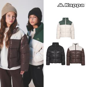 (정품) 하이넥 배색포인트 주니어 숏패딩 3컬러 택1