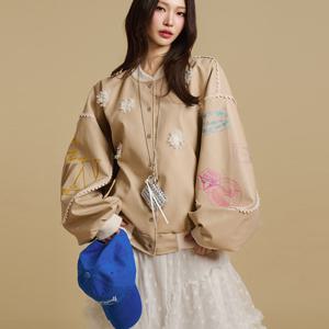 J2660 레이스 레더 점퍼