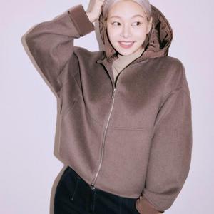 정가519000 디테쳐블 후드 집업 하프 코트 SHHRY2623