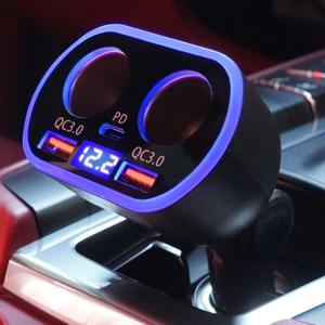 차량용 5구 시거잭 QC3.0 고속충전기 USB+C타입 C77 차량용충전기 고속충전기 차량용USB충전기