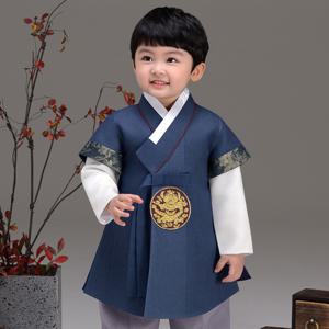 [더예한복] QT560-곤색율아 남아 아동한복