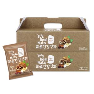 [리얼넛츠]하루건강견과 베리앤요거트 2박스 박스당 20g×25봉/총 50봉