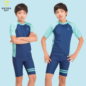 남아동 반팔 래쉬가드 세트 민트 B_1O883