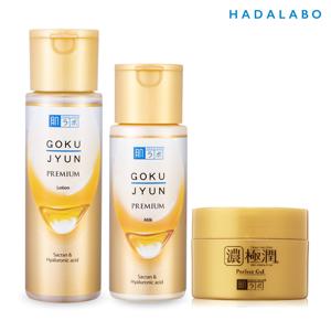 고쿠쥰 프리미엄 3종 로션170ml+밀크140ml+퍼펙트젤100g (+세안밴드)