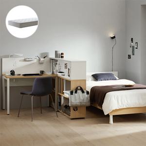 멘디 풀패키지C(1400책상,1400파티션책장,침대,매트리스)