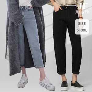 지기핏 3기장 보이핏 밴딩 데님 팬츠 2컬러 S~3XL