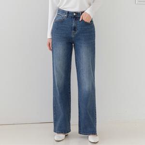 지기핏 트랜디 울트라스판 와이드 여성청바지 히든밴딩 S~3XL