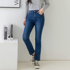 지기핏 데일리 진청 울트라스판 일자핏 여성청바지 S~3XL