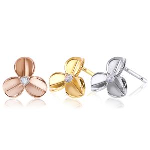 [루브르파리] 14k G.F 띠에르 클로버 귀걸이 EA2948