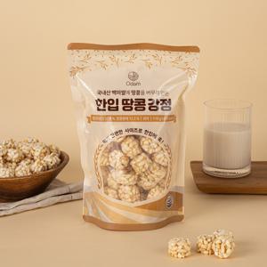 더오담 한입 땅콩 강정 110g 12봉 국산 쌀과자