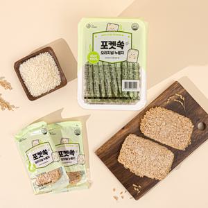 더오담 포켓쏙 누룽지 오리지널 297g 4팩 국내산 쌀 개별포장 누룽지