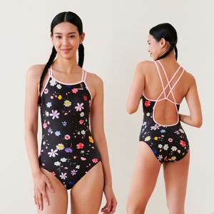 여성 더블스트랩 크로스백 원피스 수영복 FLORA MIRAGE L9A0052