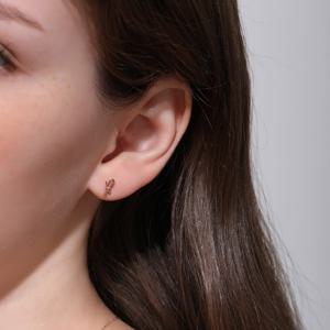 [스톤헨지] Love Knot 14K 피어싱 T1781_싱글