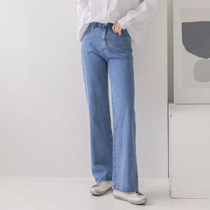 지기핏 넌스판 중청 와이드진 여성청바지 S~XL