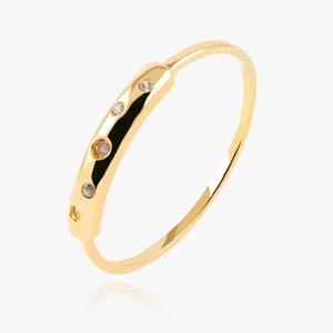 14K 18K 크래커 큐빅 미스 링 금 반지