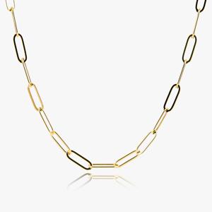 14K 18K 할로우 신 클립 체인 금 목걸이