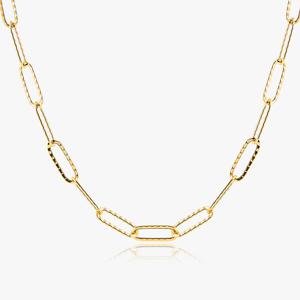 14K 18K 할로우 니모 클립 체인 금 목걸이