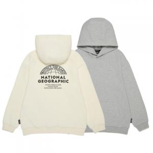 [내셔널지오그래픽키즈] K253UHD010 공용 백그래픽 후드 티셔츠 긴팔