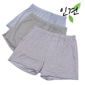 부드러운 촉감의 인견 트렁크 남성팬티 3매 세트