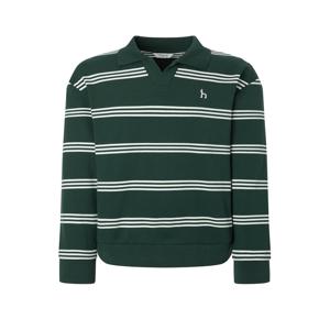 남성 [[25FW]] HZTS5D345E2 [시즌오프]그린 스트라이프 오픈카라 맨투맨