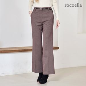 드웰 울 블렌디드 세미플레어 여성 팬츠+벨트